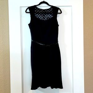 Brand new with tags, belted White House Black Market sleeveless dress
